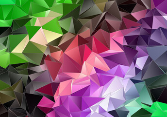Obraz premium Abstract Low-Poly background. triangulated texture. Design 3d. Polygonal geometrical pattern. Triangular modern style