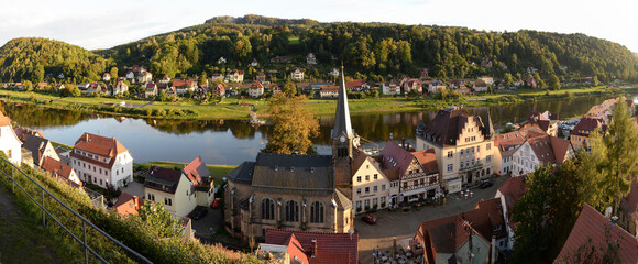 Panorama Stadt Wehlen © Fotolyse