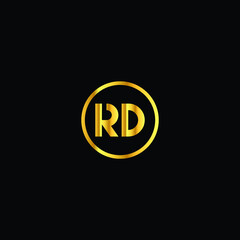 RD logo RD icon RD vector RD monogram RD letter RD minimalist RD triangle RD flat Unique modern flat abstract logo design 