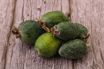 Tropical green sweet fruit Feijoa
