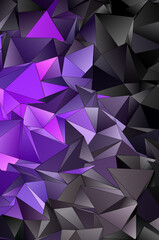 Fototapeta premium 3d Triangles, abstract background. Design wallpaper.