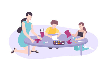 Parenting Flat Concept