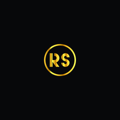 RS logo RS icon RS vector RS monogram RS letter RS minimalist RS triangle RS flat Unique modern flat abstract logo design 