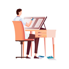 Fototapeta premium Flat Book Illustrator