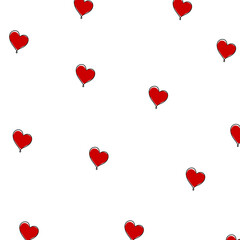 heart pattern vector. Love background