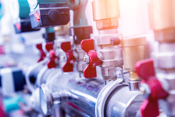 Boiler room equipment for modern heating system