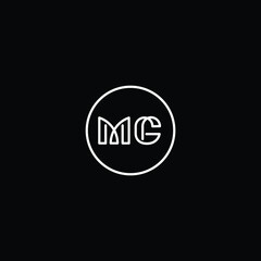 Fototapeta na wymiar MG logo MG icon MG vector MG monogram MG letter MG minimalist MG triangle MG flat Unique abstract logo design 