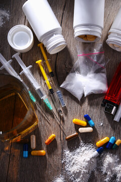 Addictive substances, including alcohol, cigarettes and drugs