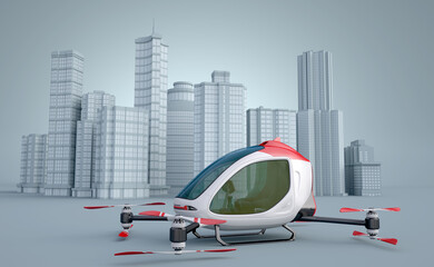 Passenger Drone. Future of city transport