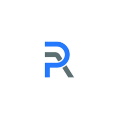 PR logo PR icon PR vector PR monogram PR letter PR minimalist PR triangle PR flat Unique abstract logo design  