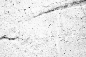 White Broken Concrete Wall Background.