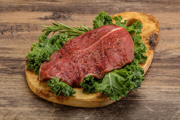 Raw beef steak for grill