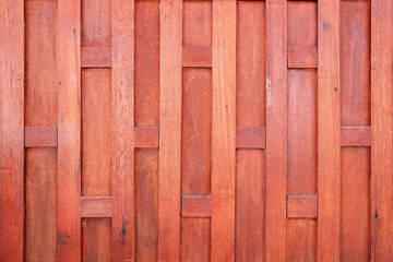Wooden Vintage House Wall in Thai Style.