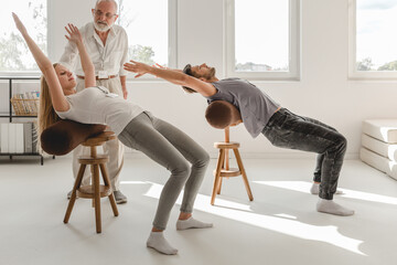 Working on spine mobility