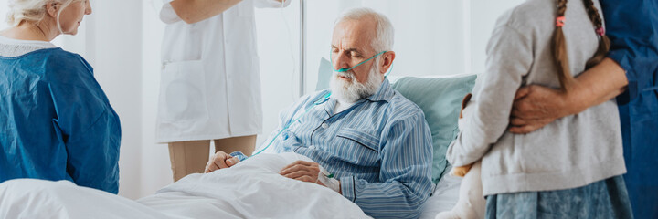 Doctor checking the drip
