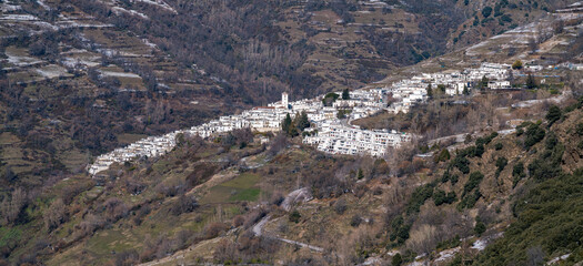 Fototapeta na wymiar The town of Capileira in southern Spain