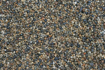 敷きつめられた、たくさんの小石。