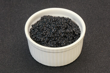 Luxury strugeon fish black caviar