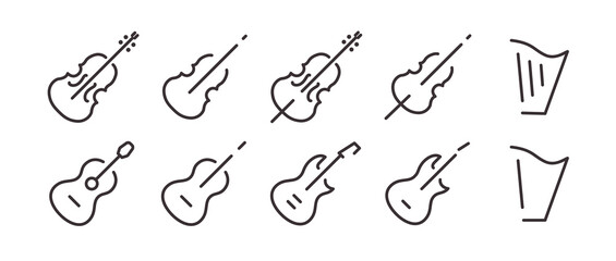 10アイコンセット（弦楽器）