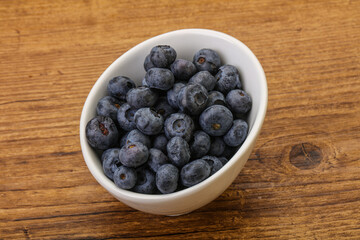 Ripe sweet tasty blueberries heap