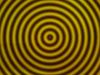 Rotate the radial blur background of the circle with yellow and black.
