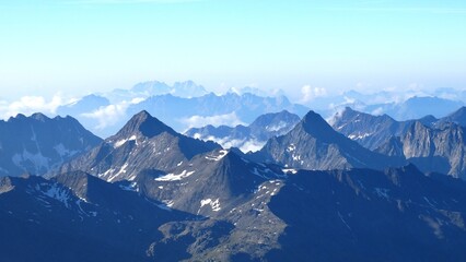 Obraz na płótnie Canvas Alps, National Park in the Grossglockner area of ​​Austria, rocks, cliff