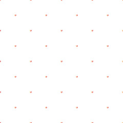 Cute pattern with red small hearts