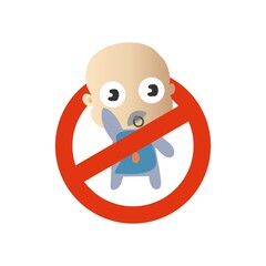 picture, not for children, children are forbidden vector