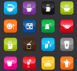 Cafe color icons