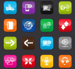 Communication icons set