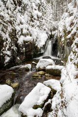 Obraz premium Mittlere Kaskade am Menzenschwander Wasserfall