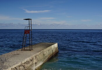 pier in the sea