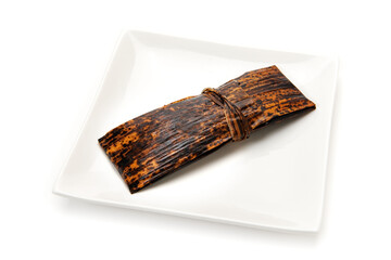 竹皮に包まれた丁稚羊羹