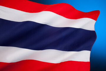 Fototapeta premium Flag of the Kingdom of Thailand
