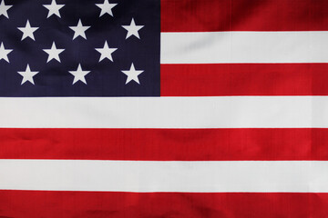 USA state flag close-up, background