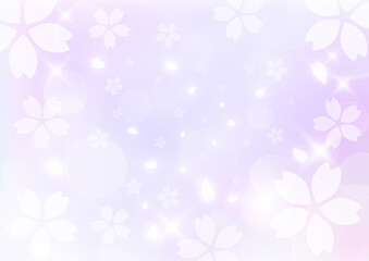 キラキラの桜とふわふわの桜 幻想的な背景 春の和風背景素材 ピンク 縦型 Background Wall Mural Backgrou Yx2k