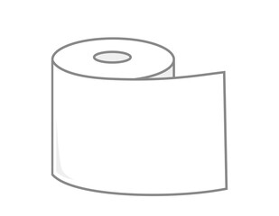 トイレットペーパーのベクターイラスト　トイレ用品