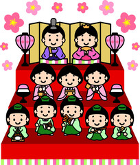 かわいい雛人形