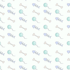Seamless children's pattern, in soft colors 