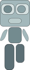 set of four labels for design