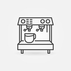 Espresso Machine vector line concept icon or design element