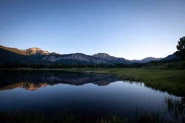 Sunrise in southern Colorado's San Juan Mountains.