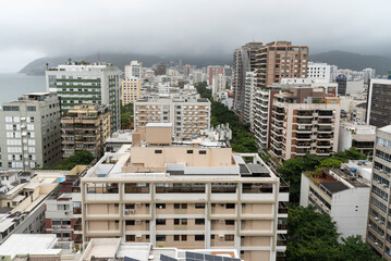View to buildings in Ipanema and Leblon residential areas