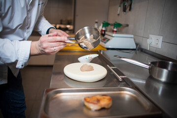 chef preparing food in the kitchen