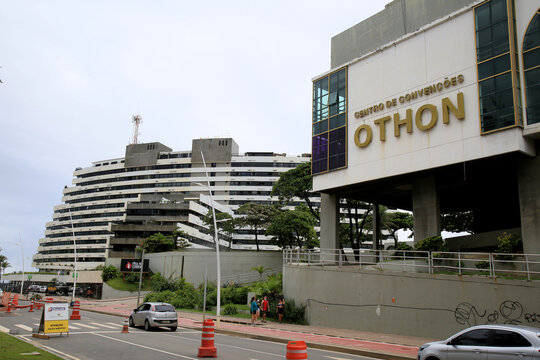 salvador, bahia, brazil - january 15, 2021: Convention Center of the hotel Othon in the district of Ondina in the city of Salvador.