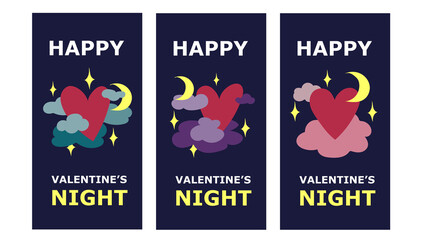 set of valentine's cards