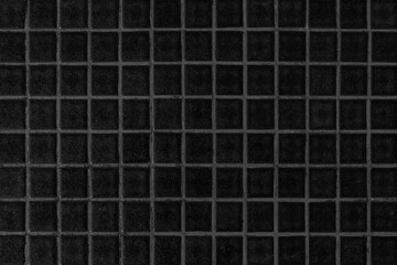 Black and gray mosaic floor pattern and seamless background