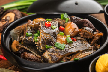 Chinese Cuisine: Braised Chestnut Turtle