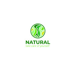 Natural concept Logo template. suitable for your company in the nature field