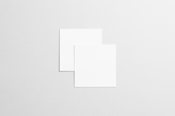 Square Flyer / Invitation Mock-Up - Two Overlapping Flyers